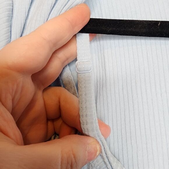 4X 26W Torrid Blue Cami Shrug Set Rib Lettuce Edge Fitted Supersoft Stretch 90s - Picture 10 of 12